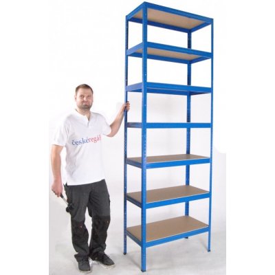 Biedrax 35 x 90 x 270 cm 7 polic stříbrný pozink – Zbozi.Blesk.cz