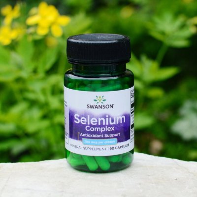 Swanson Selenium complex Selen Glycinát 200 mcg 90 kapslí
