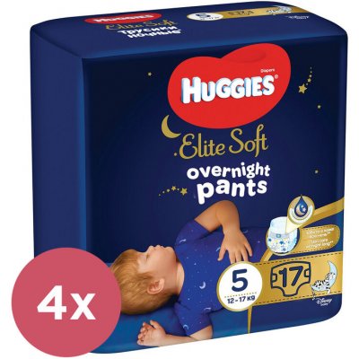 HUGGIES Elite Soft Pants OVN 5 4x 17 ks – Zboží Mobilmania