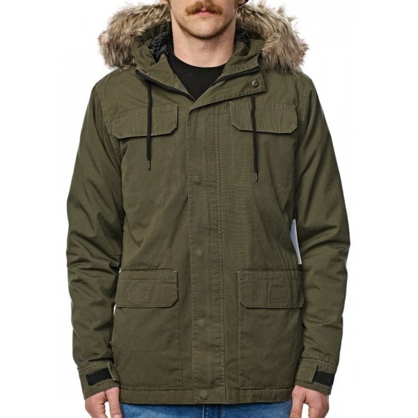 Pánská bunda Globe Goodstock Thermal Parka dusty olive