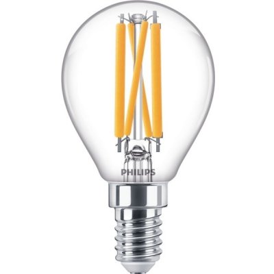 Philips LED kapka filament Warmglow P45 4.5W/40W E14 2200-2700K 470lm Dim 15Y BL – Zboží Mobilmania