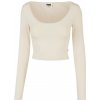 Dámská Trička Ladies Organic Cropped Longsleeve whitesand