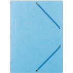 Donau A4 Prešpánové desky s chlopněmi a gumičkou světle modré 1 ks – Zboží Živě