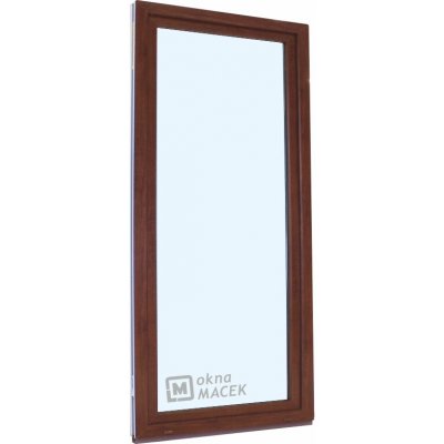 Kömmerling balkonové dveře 70 AD OS levé ořech/bílá 90 x 240 cm jednostranná klika + madýlko + PVC rám – Hledejceny.cz