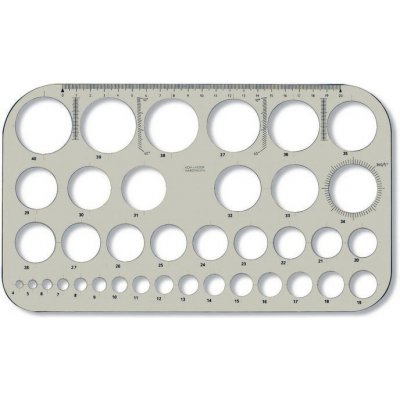 Šablona kružnicová kouřová – Zboží Dáma