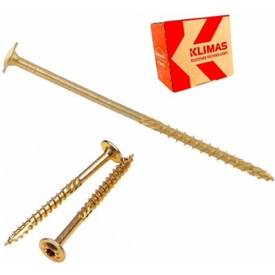 KLIMAS Wkret-met WKCP Ø8 mm TX-40 konstrukční vrut do dřeva s talířovou hlavou 100 mm - 50 ks – Zboží Mobilmania