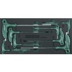 JONNESWAY Modul pěnový - klíče Imbus s kuličkou a T rukojetí, H2 - H10, 8 ks - JONNESWAY H10MB08KV – Zboží Dáma