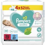 Pampers ubrousky Sensitive 4 x 52 ks – Zboží Mobilmania