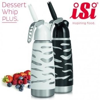 Láhev na šlehačku iSi Dessert Whip+ Black, 0,5 L