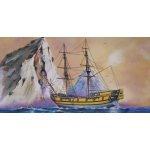 Směr Model Falcon Pirátská loď 24 7x27 6cm v krabici 34x19x5 5cm černá 1:120 – Hledejceny.cz