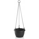 Gardenico Samozavlažovací závěsný květináč Marina antracit pr. 25 cm – Zboží Dáma