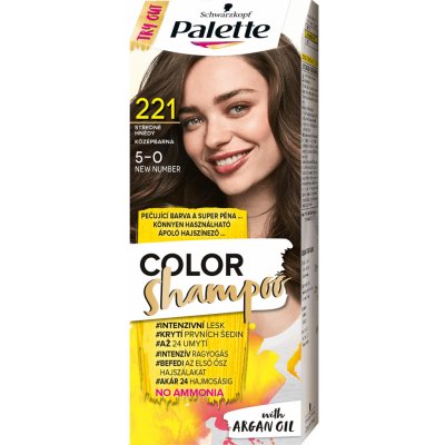 Pallete Color Shampoo 221/5-0 středně hnědý