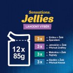 Felix Sensations Jellies jehněčí makrela sleď krůta v želé 12 x 85 g – Sleviste.cz
