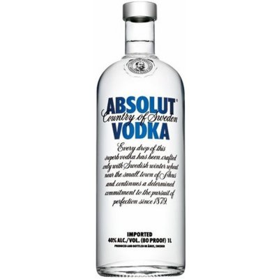 Absolut Blue 40% 1 l (holá láhev) – Zbozi.Blesk.cz