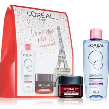 L'Oréal Paris Revitalift Laser X3 denní krém proti vráskám 50 ml + L'Oréal Paris Skin Perfection micelární voda 3v1 200 ml dárková sada