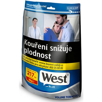 West Blue tabák cigaretový 98 g – Zboží Dáma