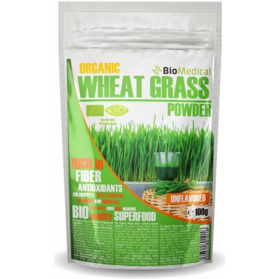 Organic Wheat Grass Bio mladá zelená pšenice 100 g – Hledejceny.cz