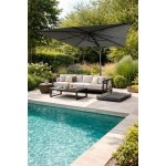 Hartman Zahradní slunečník Solar flex s bočním stíněním 300x300cm dark antracite – Sleviste.cz