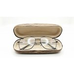 Ideka PP-0434 Pevné pouzdro na brýle hnědé – Sleviste.cz