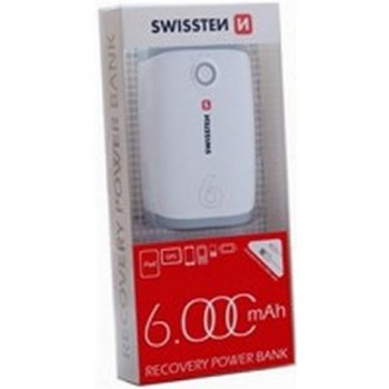 Swissten RECOVERY POWER BANK 6000 mAh