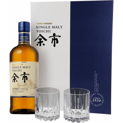 Nikka Yoichi Single Malt 45% 0,7 l (dárkové balení 2 sklenice) – Hledejceny.cz