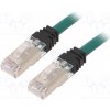 síťový kabel Panduit STP6X1MGR Patch, S/FTP,TX6A™ 10Gig, 6a, lanko, Cu, LSZH, 1m, zelený