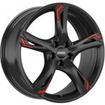 Ronal R62 7,5x17 5x108 ET42 matt black red rim – Hledejceny.cz