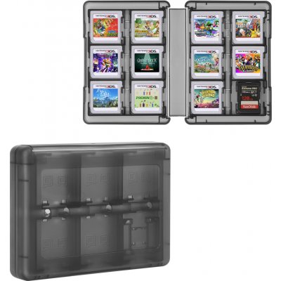 kwmobile Pouzdro na herní karty Nintendo 3DS 22 ks černá – Zboží Mobilmania