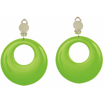 Disco náušnice zelené 80.léta – Sleviste.cz