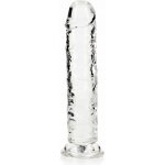 RealRock Crystal Clear Realistic 8 průhledné dildo s přísavkou 22 x 4 cm – Zboží Dáma