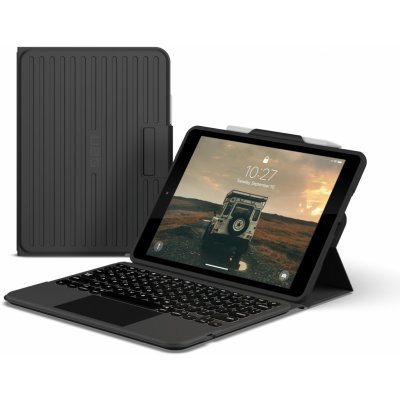 Pouzdro s klávesnicí na tablet UAG Rugged Bluetooth Keyboard W/Trackpad UK English IPad 10.2" 2019/2020/2021 124001114031 – Hledejceny.cz