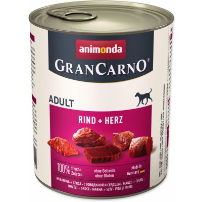 Animonda Gran Carno Adult hovězí & srdce 800 g – Zboží Mobilmania