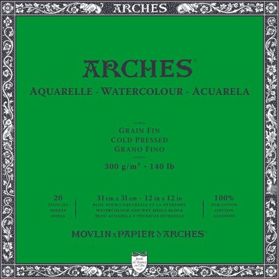 Arches blok lepený 31x31 cm 20 listů 300g/m2 CP – Hledejceny.cz