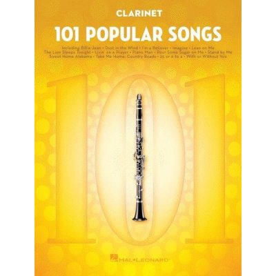 101 Popular Songs Clarinet noty na klarinet – Zbozi.Blesk.cz