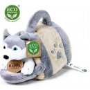 Eco-Friendly pes husky s přepravkou 13 cm