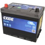 Exide Excell 12V 70Ah 540A EB705 | Zboží Auto