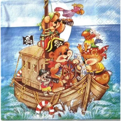 UbrousKY 33x33cm Piráti 20ks – Hledejceny.cz