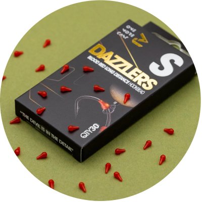 One More Cast Zarážky Dazzlers Blood Red Distance Hook Bead S 30ks – Zboží Dáma