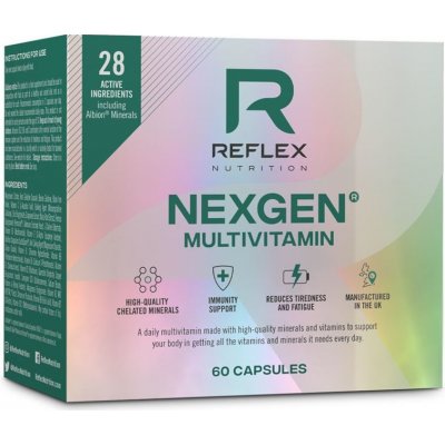 Reflex Nexgen Multivitamín shadow 60 kapslí – Hledejceny.cz