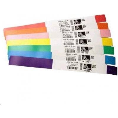 Zebra Z-Band Fun náramkové pásky, DT, 25 mm x 254 mm, 6 x 350ks, zelená – Zboží Živě