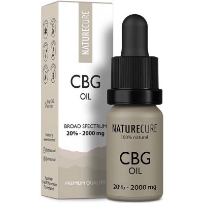 Nature Cure CBG olej 20 % CBG 2000 mg 10 ml