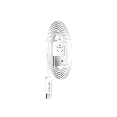 USAMS SJ200 Flat Datový Kabel Type C 2A WHITE bílá barva