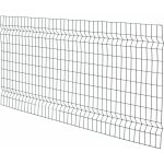 Jednoduché svařované 3D plotové pletivo antracitová 100 x 200 cm – Zboží Mobilmania