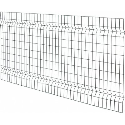 Jednoduché svařované 3D plotové pletivo antracitová 100 x 200 cm – Zboží Mobilmania