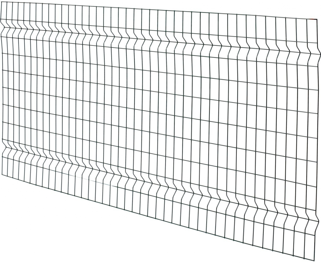 Jednoduché svařované 3D plotové pletivo antracitová 100 x 200 cm