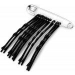 Sponky do vlasů / pinetky - (5 cm) černá (50 svaz.) – Zboží Dáma