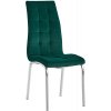 Jídelní židle MOB Harison New smaragdová / chróm