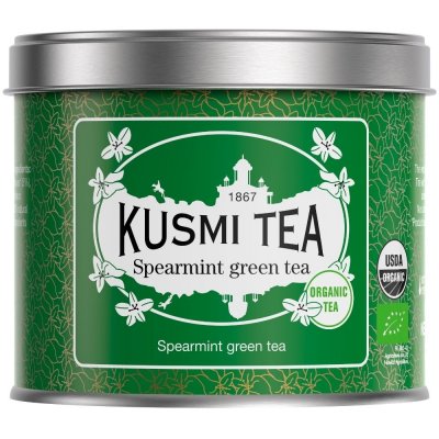 Kusmi Tea Sypaný bio organický zelený čaj Spearmint green Tea 100 g – Zbozi.Blesk.cz
