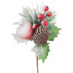 Vetvička MagicHome Vianoce, zasnežená, 17 cm – Hledejceny.cz