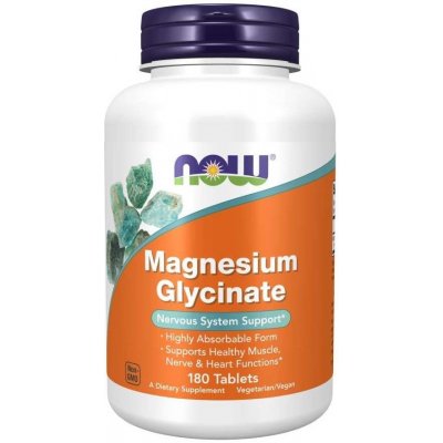 Now Foods Magnesium Glycinát 100 mg 180 tablet – Hledejceny.cz